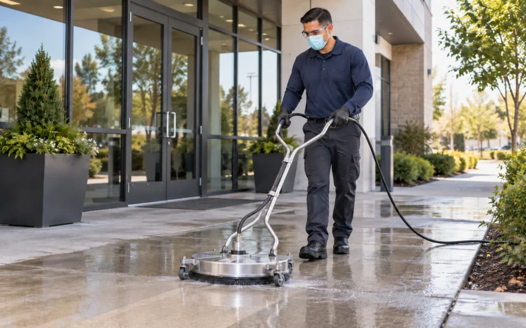 Sidewalk & Concrete Pressure Washing