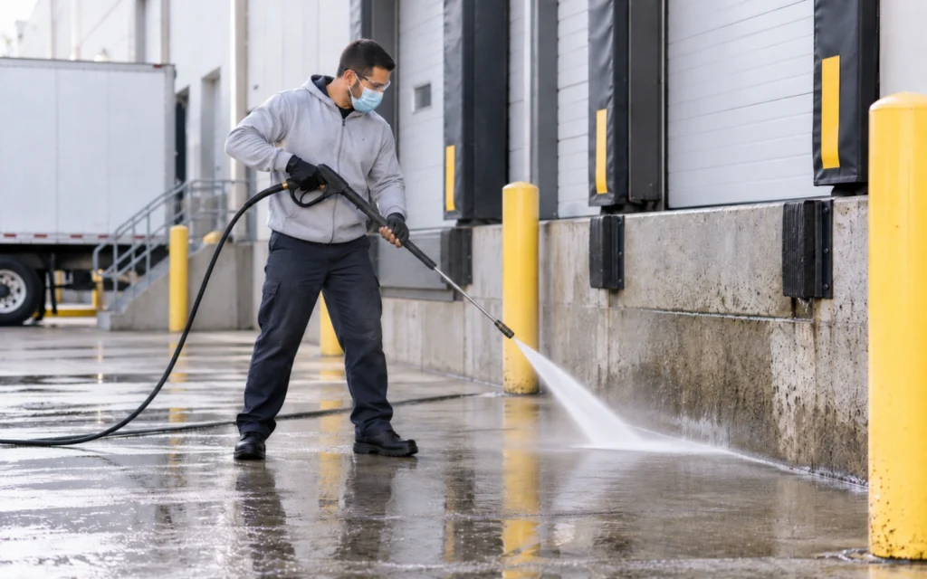 Parking Lot & Garage Pressure Washing