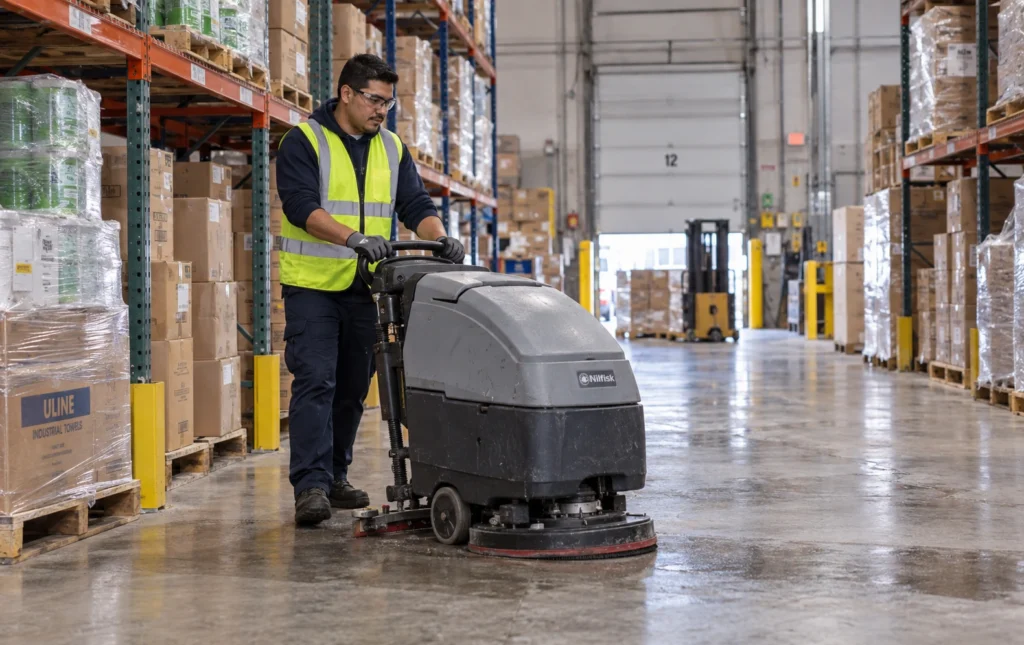 Warehouse Floor Cleaning